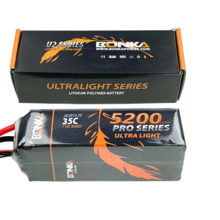 BONKA 5200mAh 35C 3S LiPo Battery for RC Helicopter